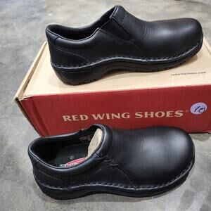 Red Wing Shoes 2321 Womens Slip On Sz 6 Slip/Oil Resistant Safety Toe Black New